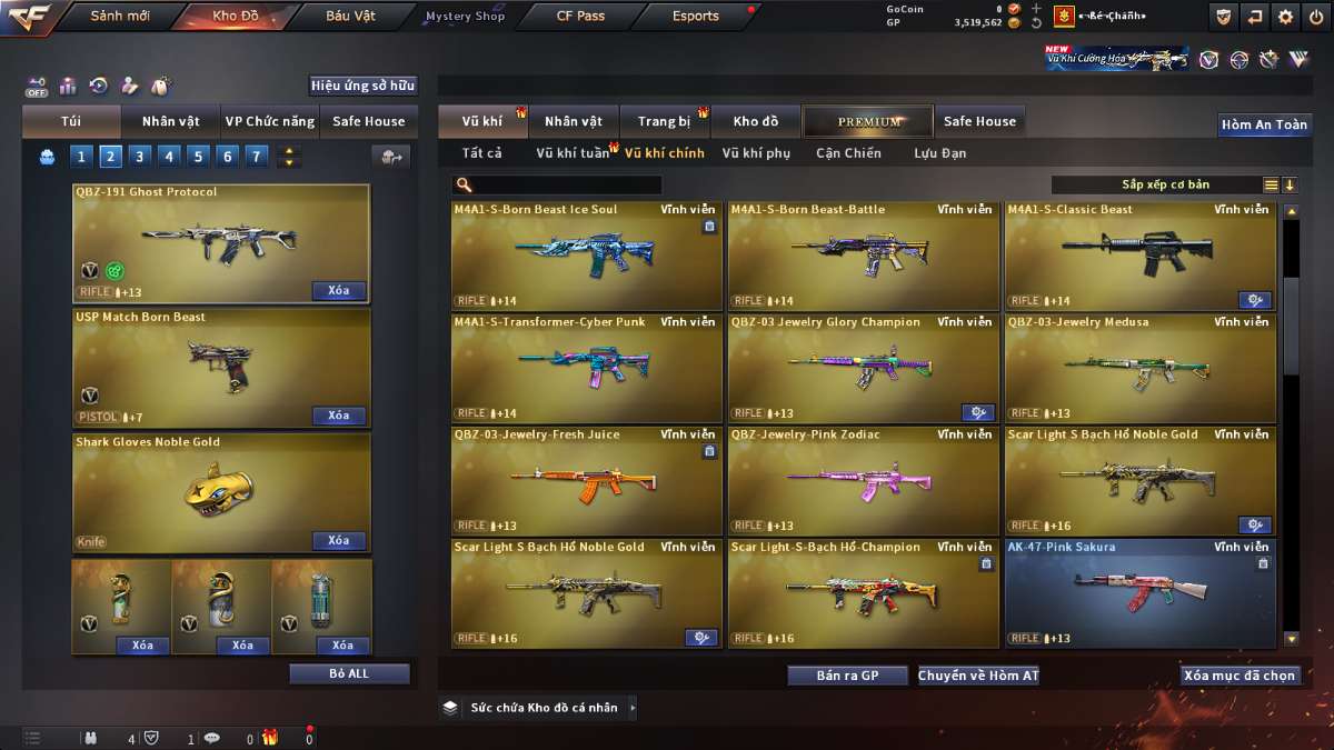 shop acc cf uy tin gia re